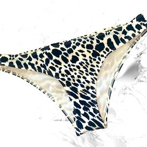 H&M animal print swim bottoms